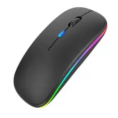 Mouse dual band receptor nano 2.4Ghz / Bluetooth RGB recarregável MS-S350L