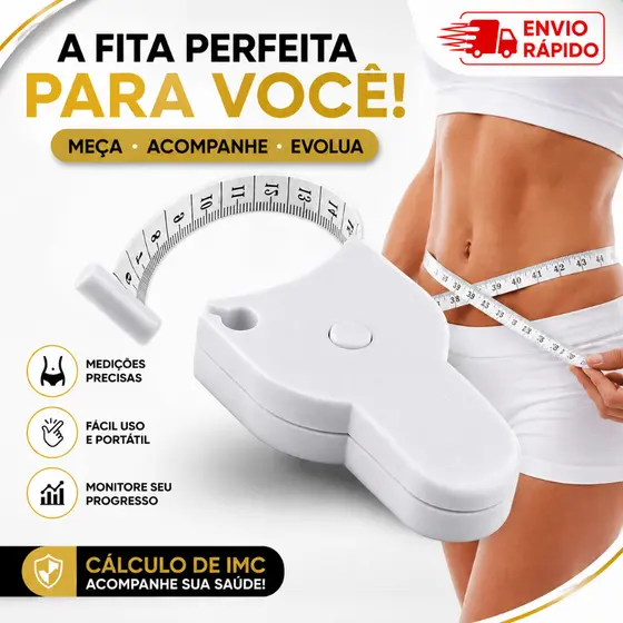 Fita De Medição Corporal/Fita Métrica Antropométrica Corporal Com Cálculo De Imc Da