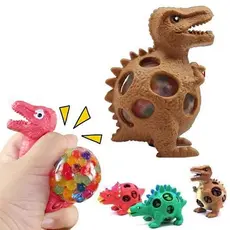 KIT 12 Peças Brinquedo Pequeno Modelo Dinossauro Sapo Carangueijo Aranha Uva Ventilação Bolas Squeeze Pressão Alívio Do