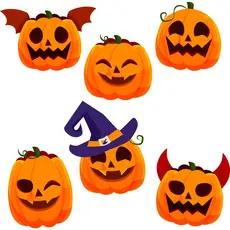 Adesivos Decoração De Parede Aboboras De Halloween Dia Das Bruxas 10cm 44un