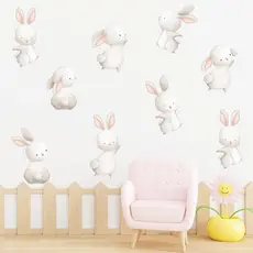 Adesivo De Parede Infantil Coelho Coelhinho Decorativo Ci1