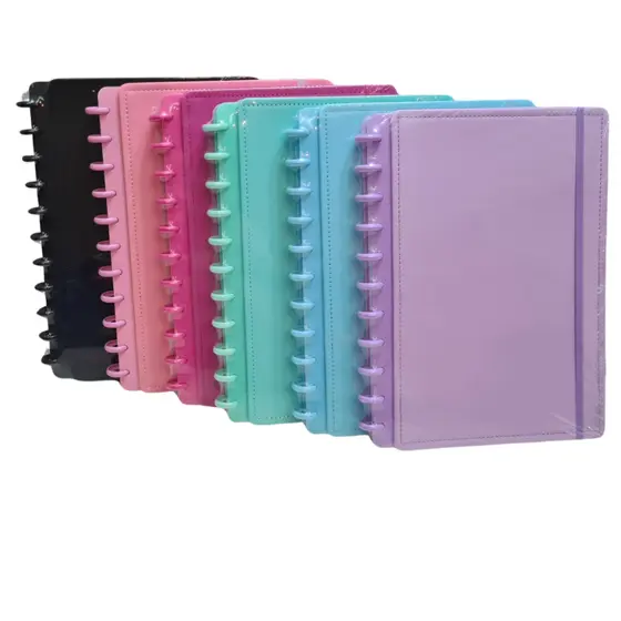Caderno Disco Tipo Inteligente Capa Dura A4 11 Discos Grande  + Divisoria - 80 folhas pautadas 80g/m2