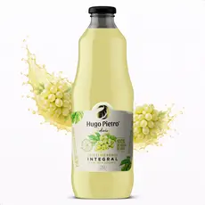 Suco de Uva Branco Integral 1,35L Hugo Pietro 3 Garrafas Sem Conservante Sem Açúcar