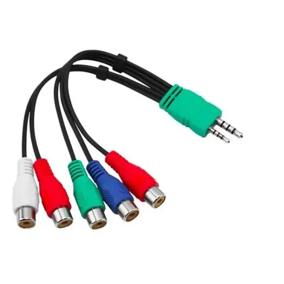 Cabo Adaptador Av Componente Tv Samsung Led Lcd P1 P2 5 Rca