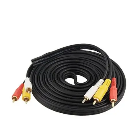 Cabo Rca X Rca 15m 15 Metros Av 3+3 Áudio Vídeo Tv Dvd Net