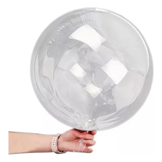 10 Balão Bubble Bobo 5 10 18 24 e 36" Polegadas Decoração Festa Transparente