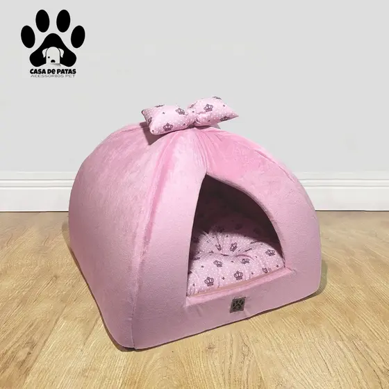 Toca para Gato ou Cachorro Pequeno Cama - almofada dupla face removível - fundo impermeável