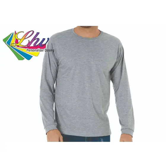 Camiseta manga longo 100% poliéster personalizadas Logo nome