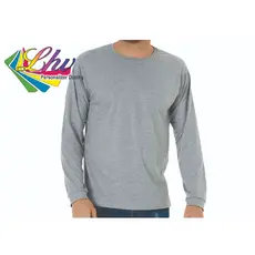 Camiseta manga longo 100% poliéster personalizadas Logo nome