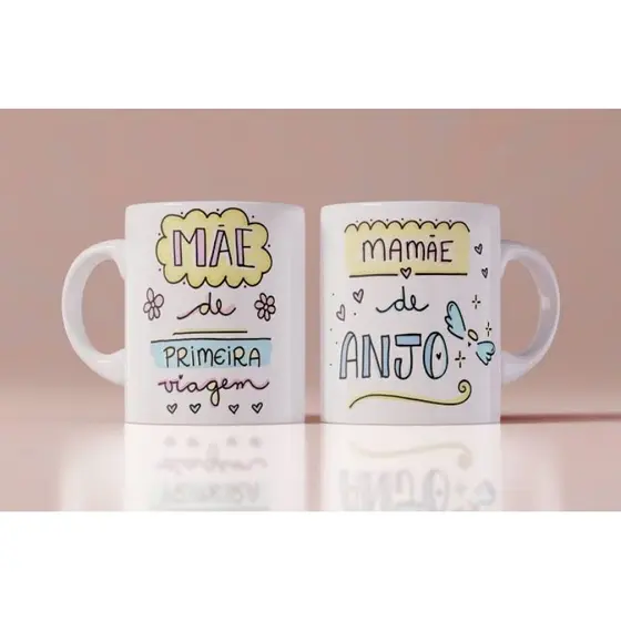 caneca porcelana 325ml dia das mães personalizada
