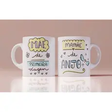 caneca porcelana 325ml dia das mães personalizada