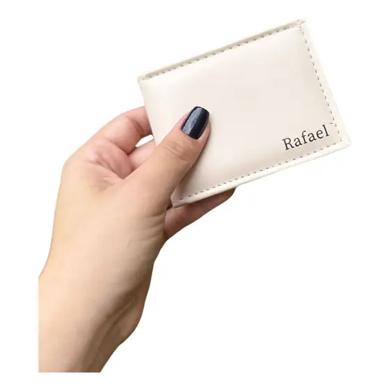 Carteira Masculina Mini Pequena Compacta Personalizada A1
