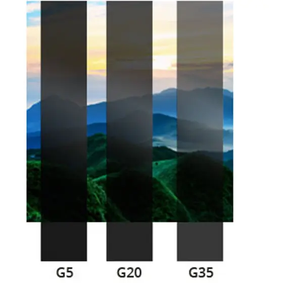 Insulfilm Película Fumê 0,50 de largura x comprimento (1 a 10 metros, conforme a escolha) - Tonalidade G5, G20 ou G35
