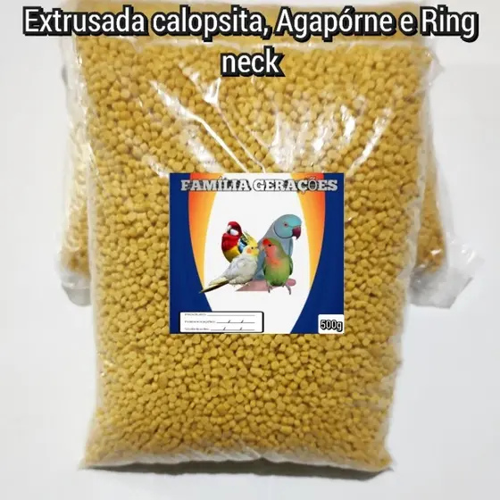 Extrusada natural Calopsita, Agapórnis 500g