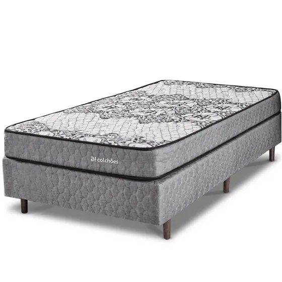 Cama Box Solteiro Ortopédico Firme Sleep Time 88x188x51 Bf Colchões