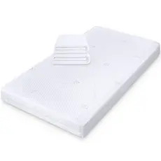 Kit 2 Capa Protetor Impermeável Colchão Bebê 100% Silencioso de Malha Premium 130x70cm BF Colchões