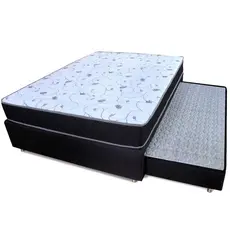 Colchão Casal D33 + Cama Box Colchão Auxiliar Bicama De Espuma 138x188x48cm BF Colchões