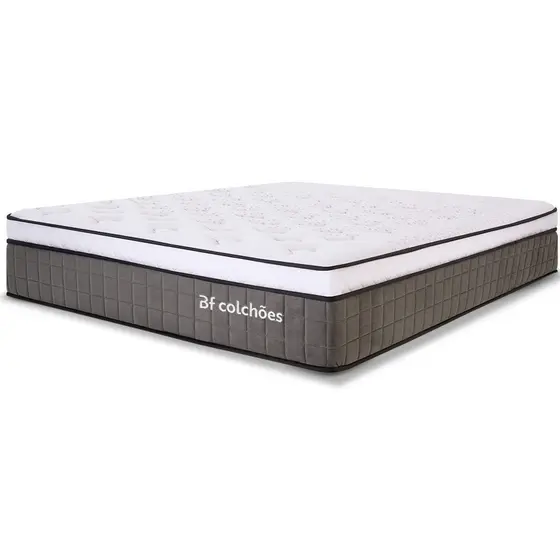 Colchão Queen Premium Mola Ensacada com Espuma D33 e Viscoelástica Nasa 158x198x32cm BF Colchões