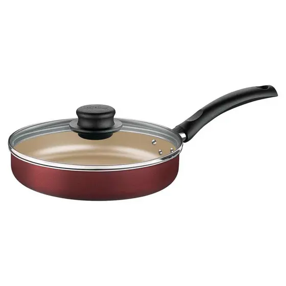 Frigideira Reta Tramontina Turim 22cm, 1,7l, Alumínio, Vermelho - 20267/722