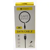 Cabo De Nylon 2M Carregamento Rápido Para Android Type-C / V8 / iPhone Lightning