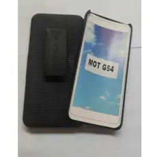 Capinha Capa Suporte Cintura Pra Motorola Moto G54 Preta