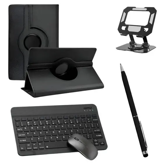 Kit Completo Capa P/tablet Lenovo Tab 10.1 + Teclado Mouse +suporte+caneta