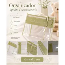 Saquinho Maternidade Personalizado Transparente Com Nome Para Enxoval Bebê