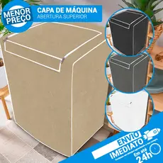 Capa Máquina de Lavar 6kg 7kg 8kg 9kg 11kg 12kg a 16kg Couronil Forrada Brastemp Electrolux Consul