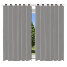 Cortina Blackout Blecaute Película Cinza 200x140cm 100%PVC Corta luz c/ Alça - Pronta Entrega