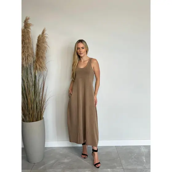 Vestido REGATA LONGO Estonado com bolso