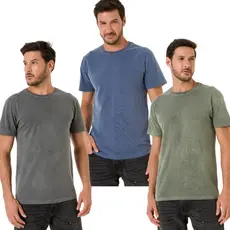 Kit 3 Camisetas Premium Estonadas 100% Algodão