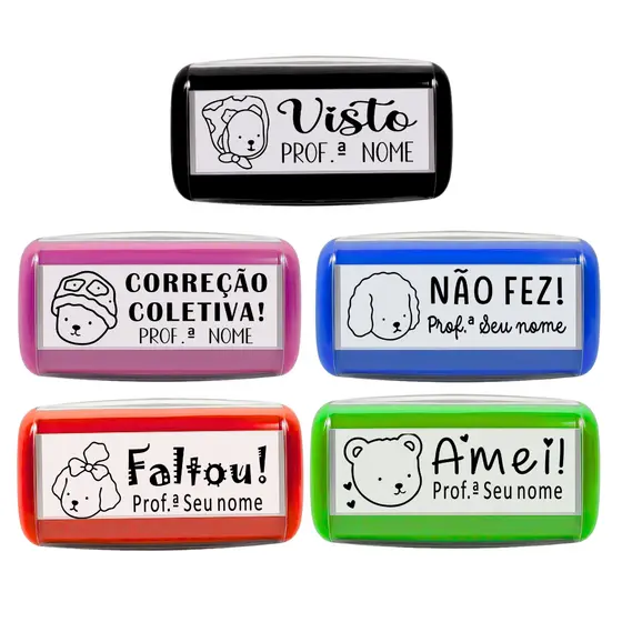 5 Carimbos Para Professores - Personalizados Bobbie Goods