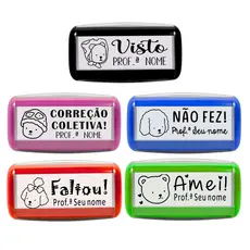 5 Carimbos Para Professores - Personalizados Bobbie Goods