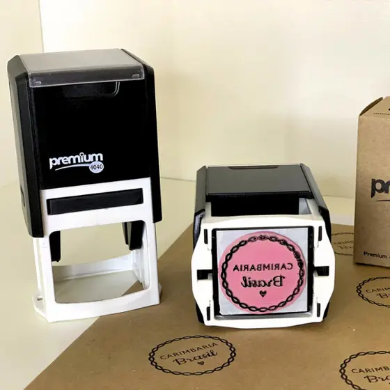 Carimbo automático personalizado  | Carimbo para logotipo |  Carimbo moderno