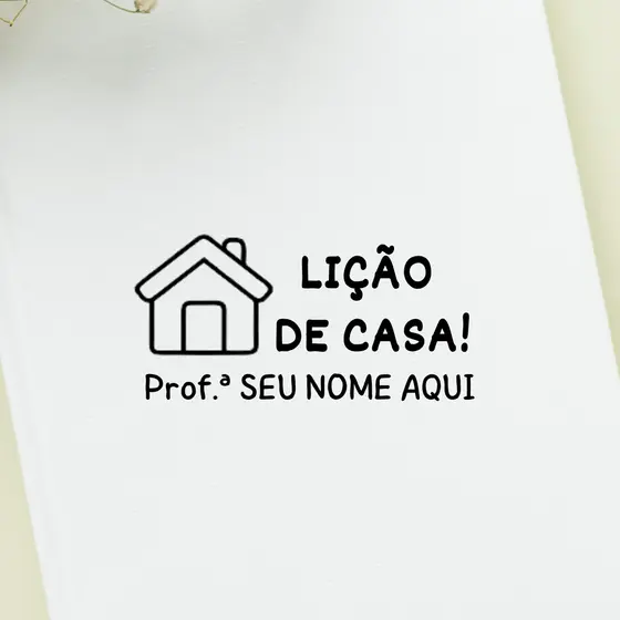 Carimbo Personalizado Lição de casa | Carimbo para professores | Carimbo Lição de casa