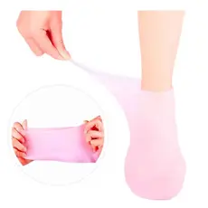 Meias De Silicone Para O Cuidado Dos Pés Gel Hidratante Ant i- Rachaduras Removedor De Pele Morta
