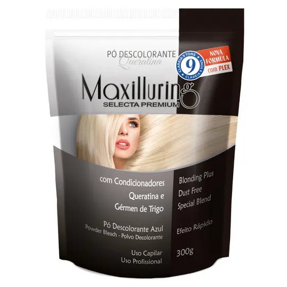 Pó Descolorante Queratina 300g Maxilluring