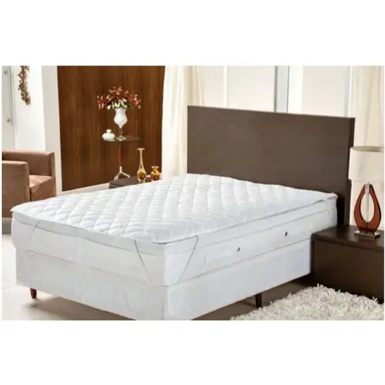 Protetor Colchão Casal Queen Size 1,60 x 2,00 x 40 Altura 100% Impermeável Toque Suave Pousada Hotel Não Molha Colchão