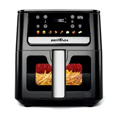Fritadeira Air Fryer 6,5L Redstone Visor Glass Britânia BAF65A 127V