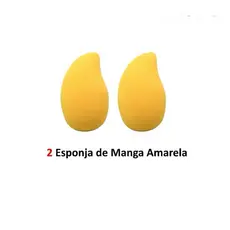 Kit 2 Esponjas de Maquiagem Formato Manga – Macias, Expansão na Água, Acabamento Perfeito