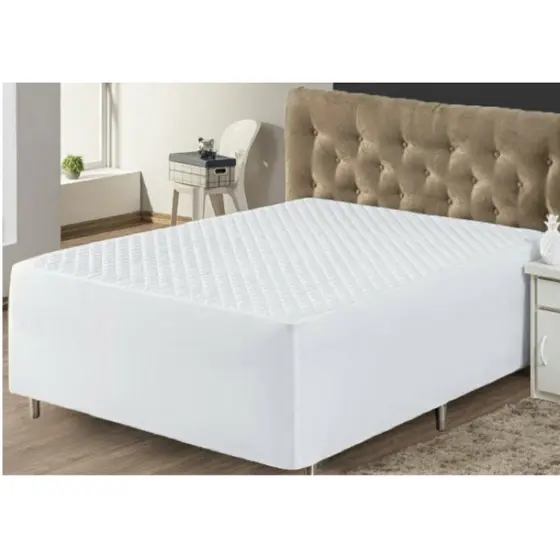 Protetor Conjugado Para Cama Casal Box Padrão Temos 2 Opções De Cores , Branco E Preto