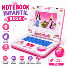 Notebook De Brinquedo Laptop Infantil Musical Com Luz Educativo Presentes para crianças