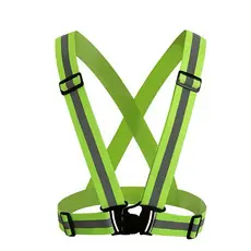 Colete De Sinalização Refletivo Faixa Ajustável De Segurança Tipo X Faixa Fluorescente Para Obra Ciclismo Rodovia