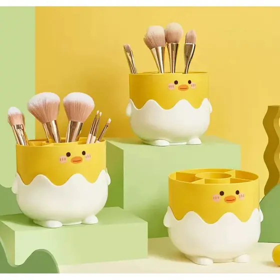 organizador de mesa, porta canetas, pincéis, maquiagem de mesa animado piu-piu fofinho de papelaria