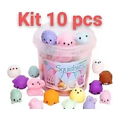 kit 5/10/15 Peças Mochi Bichinho Macio De Apertar Pop It Fidget Super