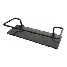 Porta Shampoo Fumê de Banheiro Reto Preto (All Black Shampoo's holder)