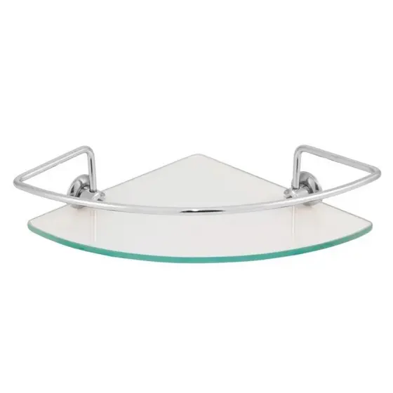 Porta Shampoo Incolor de Canto para Banheiro (Prateleira de canto para Banheiro)