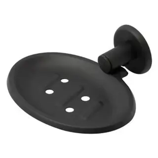 Saboneteira De Parede Aço Inox Stander Porta Sabonete Preta