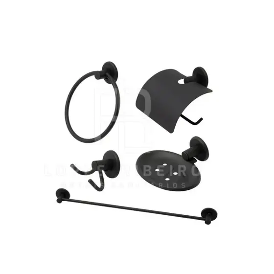 Kit Acessorio De Banheiro Inox 05 Peças - Kit Para Banheiro Stander