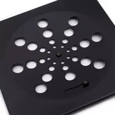 Ralo Grelha Inox Quadrado Preto Fosco 10cm X 10cm